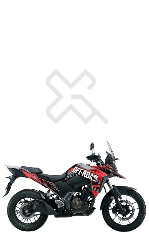 Off Road Edition Full Body Sticker Compatible with V Strom 250 | Made in Premium Gloss Vinyl with FPF (Fade Protection Film), Waterproof, Precut Sticker, Pack of 1